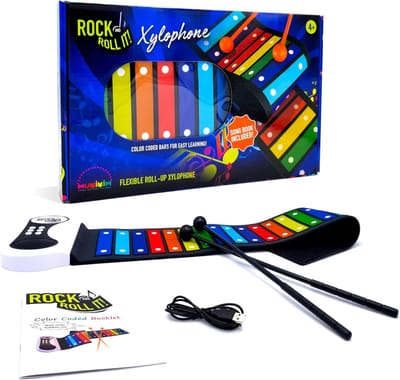 Opvouwbaar 49-Toetsen Xylofoon Keyboard voor Kinderen en Volwassenen