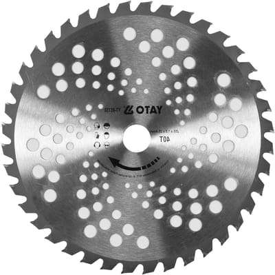Zaagblad Grasmaaier - Bosmaaier Accessoire - Gras Trimmen - 40 Tand Carbide - 255 mm - Zilver