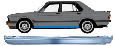 Volledige dorpel voor BMW 5 E28 1981-1987 / Links