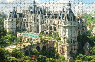 Puzzel 6000 stukjes - Houten Legpuzzel - Ontspanning thuis - Siberisch hout - 180x105 cm - Kasteel