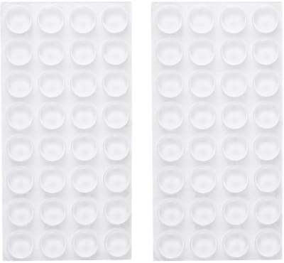 Dailygoods - Transparante zelfklevende rubberen bumperpads, 64 stuks, 12 x 4 mm, siliconen bufferpads voor kastdeuren en meubels
