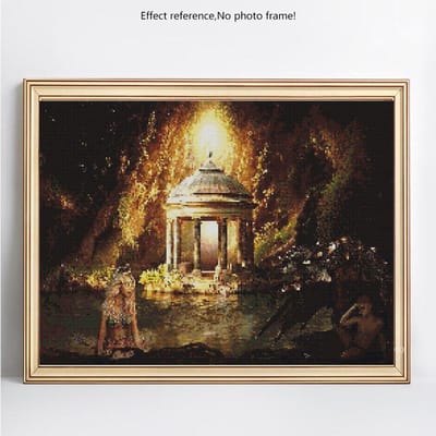 Diamant peinture dame point de croix couture diamant broderie Nature décoration de la maison 20X30 brown