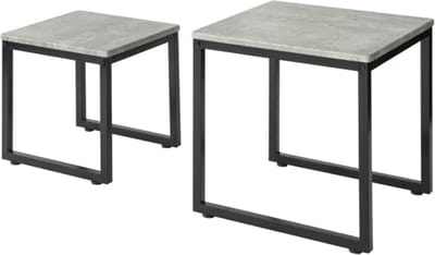 Simpletrade Salontafel - Set van 2 - Bijzettafel - Grijs - 50 x 50 x 50 cm
