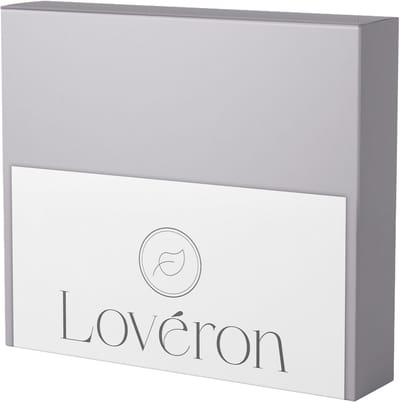 Lovéron kussensloop - Katoen-satijn - 2 stuks - 50x60 cm - Grijs