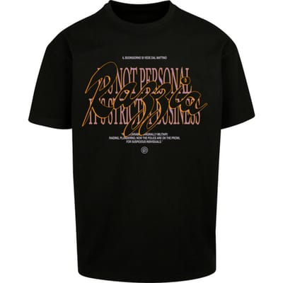 Mister Tee Razzia Oversized T-shirt Zwart