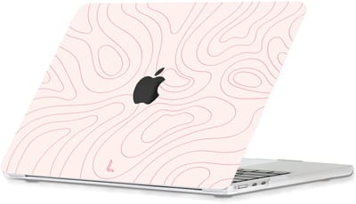 Lunso Geschikt voor MacBook Air 15 inch (2023-2026) cover hoes - case - Pink Mocha