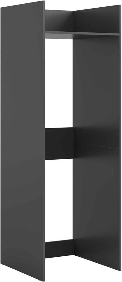 Wasmachinekast Free 66x195x62 cm in antraciet – kastoplossing voor wasmachine en droger