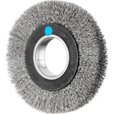 PFERD TOOLS Ronde borstel breed ongetordeerd RBU Ø 150 x 25 mm variabel boorgat Ø roestvrijstalen draad 0,30 voor slijpblok 1 POS RBU 15025/AK32-2 INOX 0,30