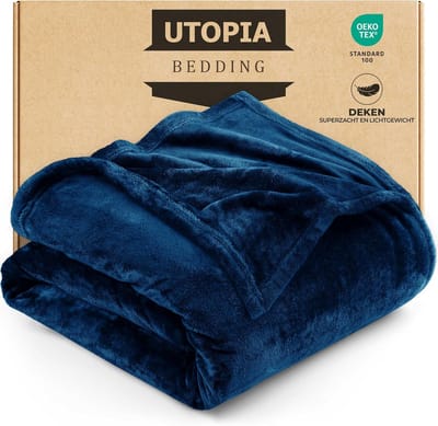 Luxe Marine Polar Fleece Deken 300 GSM - Zacht en Pluizig voor Bank en Bed