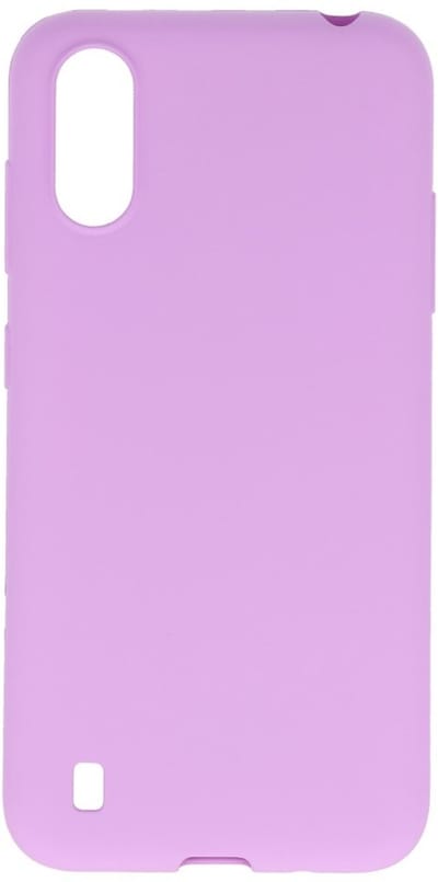 Hoesje Geschikt voor de Samsung Galaxy A01 - Backcover Color Telefoonhoesje - Paars