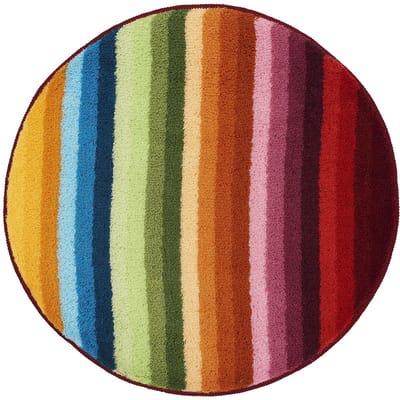 Badmat Funky, 80 cm rond, multicolor