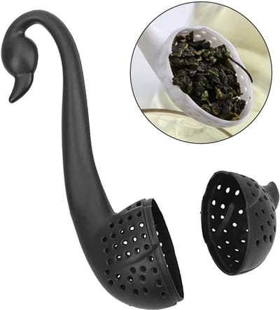CHPN - Theefilter - Filter voor losse thee - Theemannetje - Tea Infuser - Theeaccessoires - Voor Losse Thee - Zwarte zwaan - Theebakje - Tea Infuser - Theeaccessoires - Voor Losse Thee - Zwaan