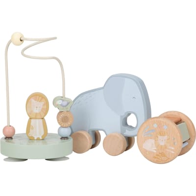 Little Dutch houten giftset Safari Friends Green unisex