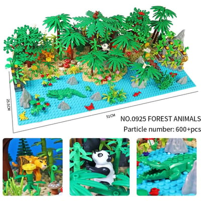 Hoge Kwaliteit Moc Hoge Kwaliteit Jungle Hoge Kwaliteit Wild Hoge Kwaliteit Dieren Hoge Kwaliteit Bouwen Hoge Kwaliteit Blokken Zelfmontage Speelsets