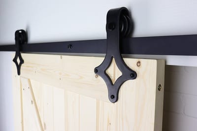 Wovar Zwart Schuifdeursysteem met Rails | Klassiek Model Compleet 200 cm | Per Set
