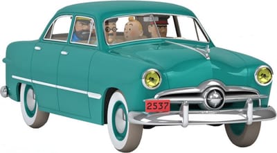 Kuifje Moulinsart Auto 1/24 - De Ford Custom van Sbrodj - Tintin Bobbie Haddock #40