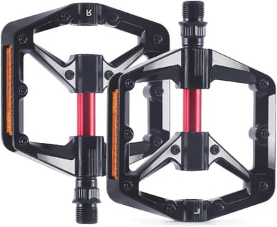 Fietspedalen - Aluminium pedalen met reflectoren en 3 lagers - Geschikt voor MTB, racefiets en stadsfiets