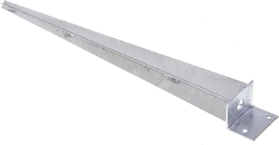 Paalhouder - Grondanker - Tuinconstructies Bouwen - Thermisch Verzinkt - 40 x 500 mm - Zilver