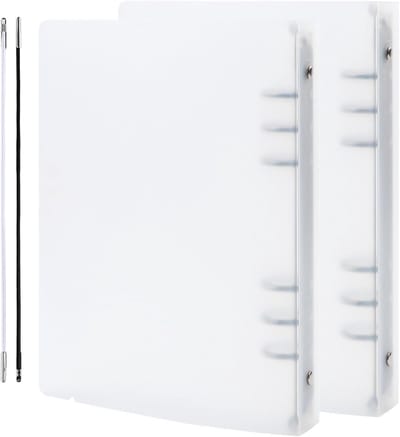 2 Stuks A5 6 Ring Binder Hoesje - Transparante Zachte PVC Kaft voor Navulbare Notitieboekjes, Ideaal voor Stempels en Stansopslag
