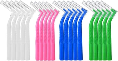 Interdentale Borstels - Tandenstokers - Mondhygiëne - 20 Stuks Pakket - Compact Formaat - Vier Kleuren