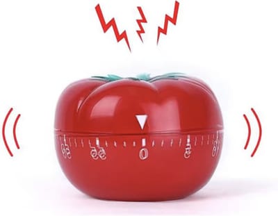 CHPN - Kookwekker - Grappige kookwekker - Analoge - Wekker in vorm van tomaat - Gadget voor in de keuken - Timer - Kooktimer - Keukentool