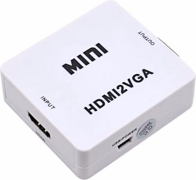HDMI to VGA Full HD Video Converter with Audio _ White