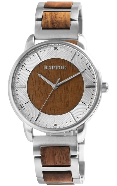 Raptor Herenhorloge Edelstahl Lias, mineraalglas