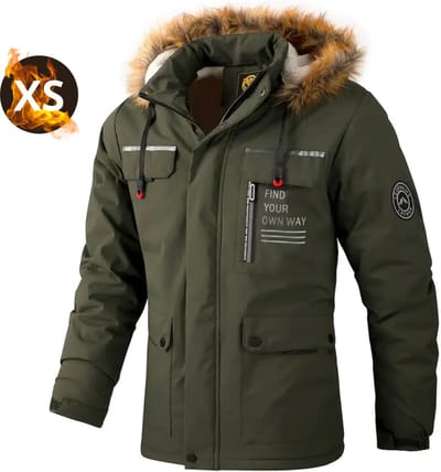 Livano Winterjas Voor Heren - Parka - Winter - Jas - Volwassen - Leger Groen - Maat XS