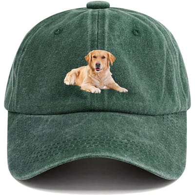 Baseballpet met Golden Retriever Print Voor Zowel Mannen Als Vrouwen, Casual Hip-Hop Trucker Stijl, Perfect Cadeau Voor Hondenliefhebbers Adjustable black