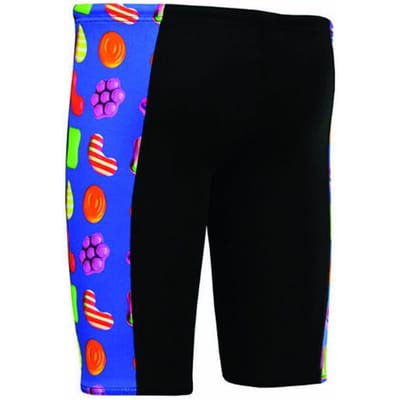 Maru Candy Pacer Panel Jammer Zwemshort Kinderen Zwart