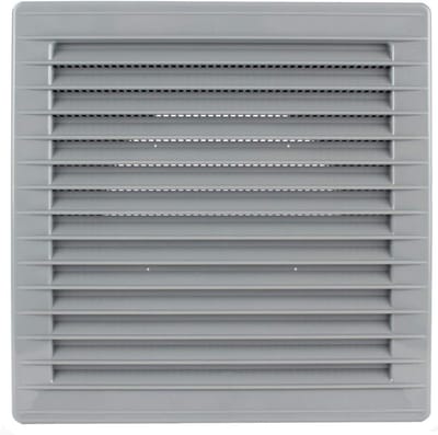 Rond Ventilatie Rooster Ø 100 mm Grafiet Grijs met Insectenhor