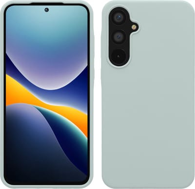 kwmobile telefoonhoesje geschikt voor Samsung Galaxy A55 5G - Hoesje met siliconen coating - Smartphone case in cool mint