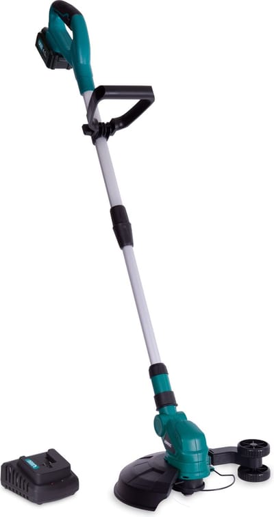 VONROC Grastrimmer 20V – VPower 20V - Incl. 4.0Ah accu en oplader – 250mm – Dubbele spoel (2x4m) – Telescopische stang