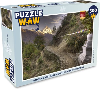 Puzzel Zonsopgang aan Mount Everest in Nepal - Legpuzzel - Puzzel 500 stukjes