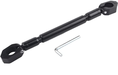 Allecto - Motorfiets Balans Bar - Aluminium Motorfiets Accessoires - Eenvoudige installatie - Zwart - Hoge sterkte - Geschikt voor universele mm bal