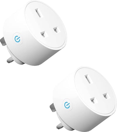 2-Pack - Smart Plug WiFi Slimme Stekker Compatibel met Alexa & Google Home - App & Stemcontrole, Timerfunctie, 13A - Ideaal voor Huishoudelijke Apparaten