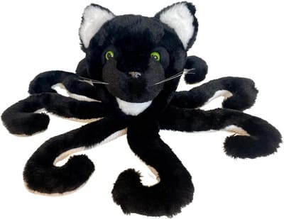 Octopus Knuffel - Pluche Dier Vriend - Spelen en Knuffelen - Unieke Hybride Vorm - 38 cm - Wit