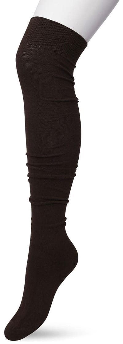 Bonnie Doon Overknee Kousen Donker Bruin Dames maat 36/42 - Overknee Sokken - Over de knie - Katoen - Gladde Naden - Extra Comfortabel - Maximaal Draagcomfort - Warm - Overknees - Kniekousen - Donkerbruin - Dark Brown - P53496.106