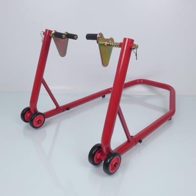 paddock stand voorwiel rood voor motor werkplaats race nieuw
