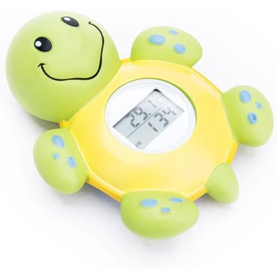 Schildpad Baby Bad Thermometer Digitaal Water Temperatuur Waarschuwing 3 Kleuren Achtergrondverlichting Veiligheid Badkuip Drijvend Speelgoed voor Baby Peuter geel