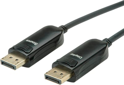 ROLINE DisplayPort v1.4 Kabel (AOC), M/M, 20 m