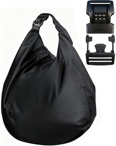 Helmtas - Helmet Backpack - 30L - Motorhelmtas met cijferslot - afsluitbare helmtas - Fietshelm Tas met Slot - stofzak - opbergtas - helmtas voor motorhelmen- skihelmen- fietshelmen- rijhelmen- Ook te gebruiken als alledaagse opbergtas