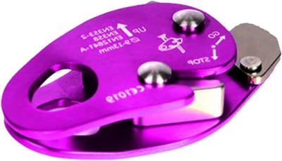 Klimtouw Afdaling - Zekeringsapparaat - Veilig Klimmen - Dynamische Zelfvergrendeling - 11-12mm Touw - Paars