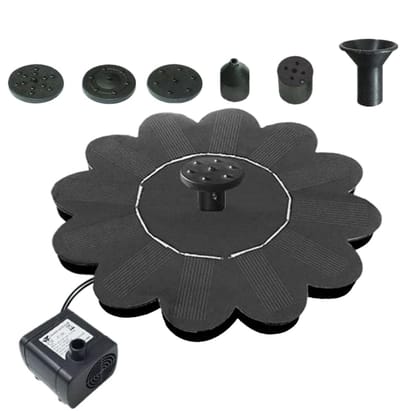Solar Vogelbad met Waterval – Stijlvol en Draagbaar Tuinaccessoire