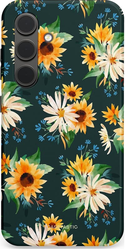 Casetastic Hoesje Geschikt voor Samsung S24 - Stijlvolle Beschermende Duo-layer Case - Zonnebosjes