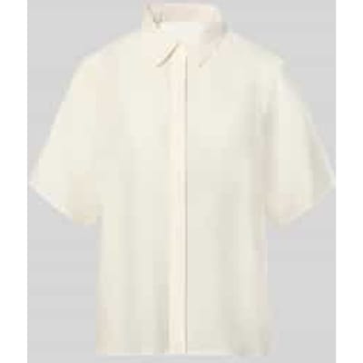 relaxed fit overhemdblouse van lyocellmix model 'Molly'