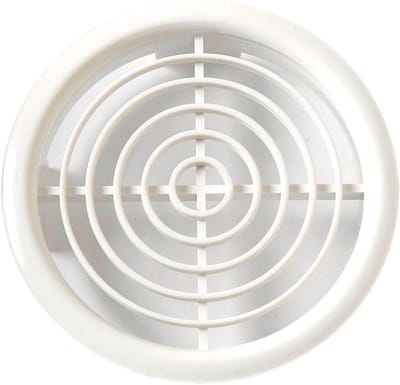 Set van 5 Ventilatie Roosters voor Dakrand, Witte Universele Push-In Louvred Ventilatieopeningen 70mm