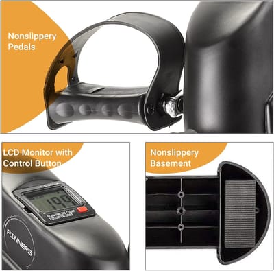 Oefenpedalen mini-hometrainer - statische pedaler - compact ontwerp - ideaal voor ouderen - ShopVlot