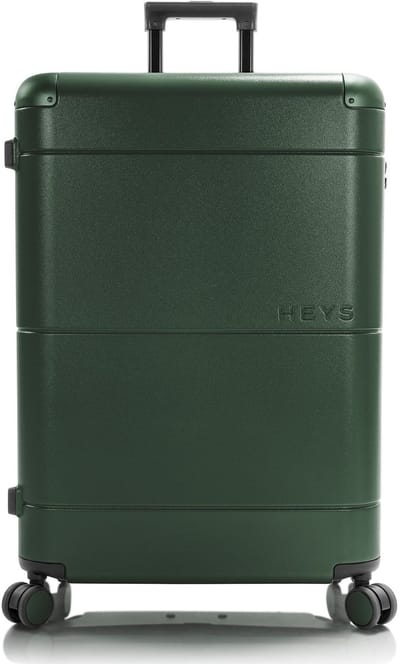 Heys Zen 4 wielen Trolley L 76 cm met uitbreidingsplooi - Harde bagage - TSA slot - green