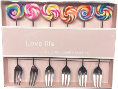 Love life - Gebaksvorkjes - Taartvorkjes - lolly - 6 stuks